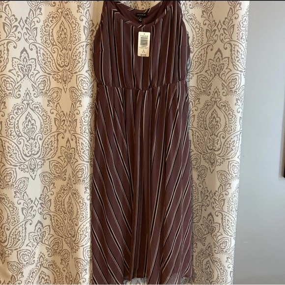 Torrid Mauve and White Striped Dress - Picture 2 of 8